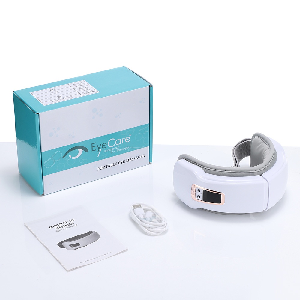Appareil de massage oculaire intelligent avec compression de chaleur et d'air - Soulagement du stress