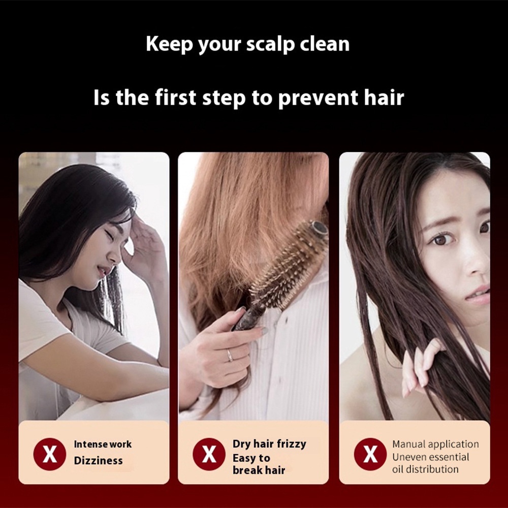Red Light Scalp Massager Comb | Liquid Guiding Hair Care
