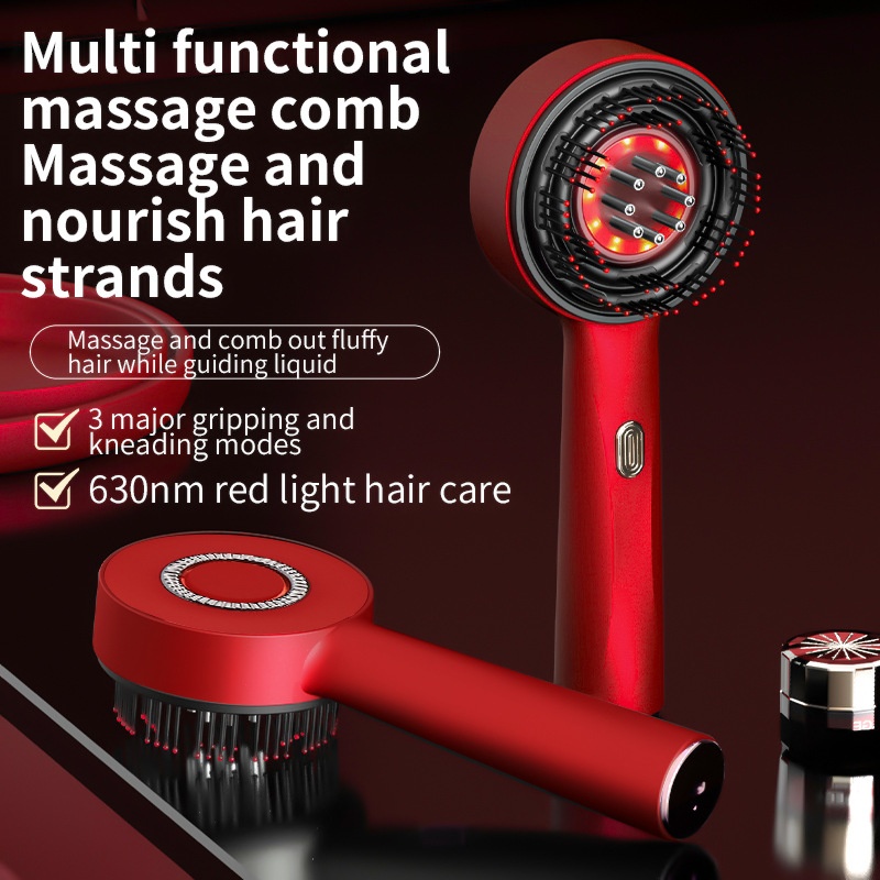 Red Light Scalp Massager Comb | Liquid Guiding Hair Care