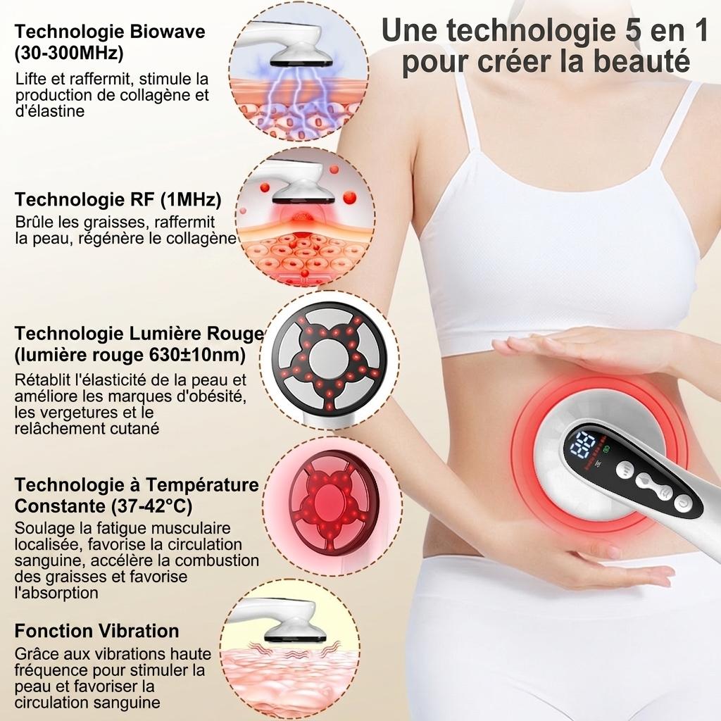 Appareil de massage 5 en 1 pour sculpter le corps et lutter contre la cellulite