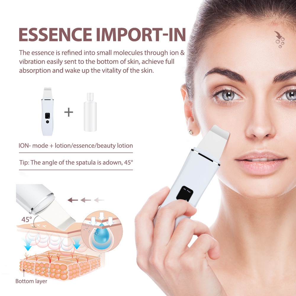 Ultrasone huidscrubber - Dieptereiniger voor poriën en liftend effect