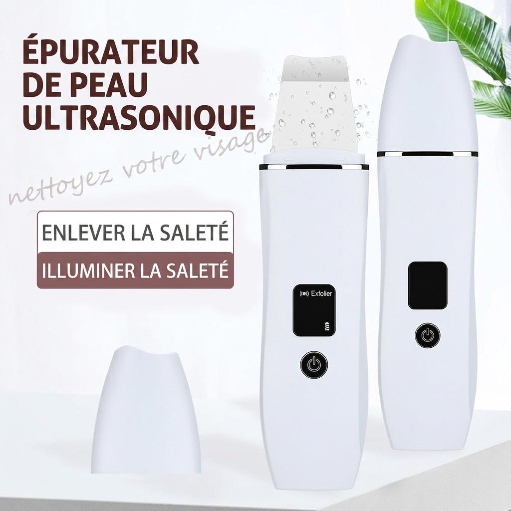 Nettoyeur de peau ultrasonique - Nettoyage et lifting des pores en profondeur