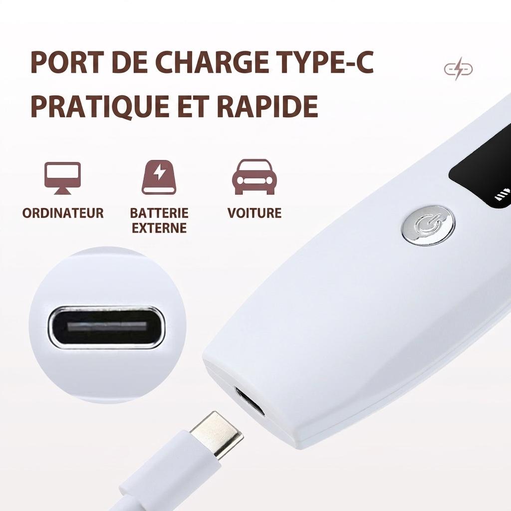Nettoyeur de peau ultrasonique - Nettoyage et lifting des pores en profondeur