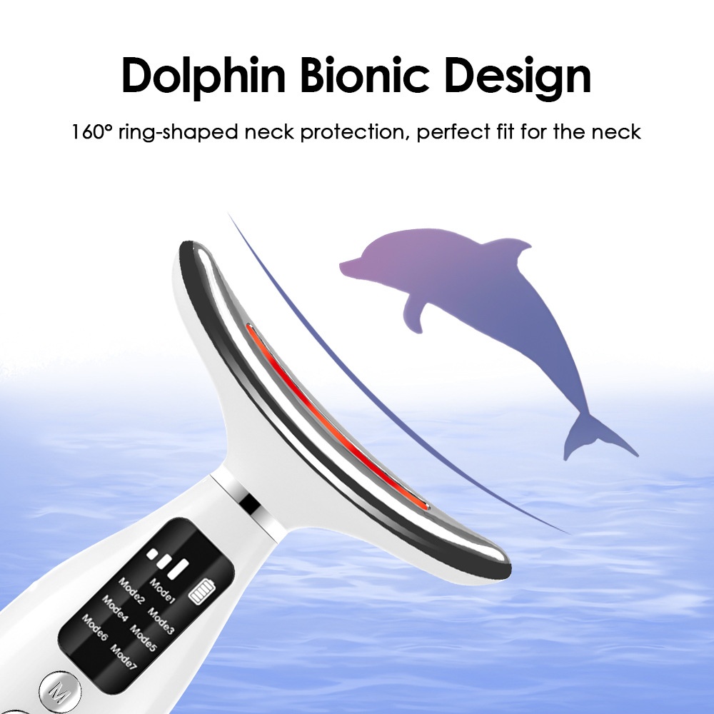 7-in-1 LED Neck & Face Massager - Anti-Aging Device