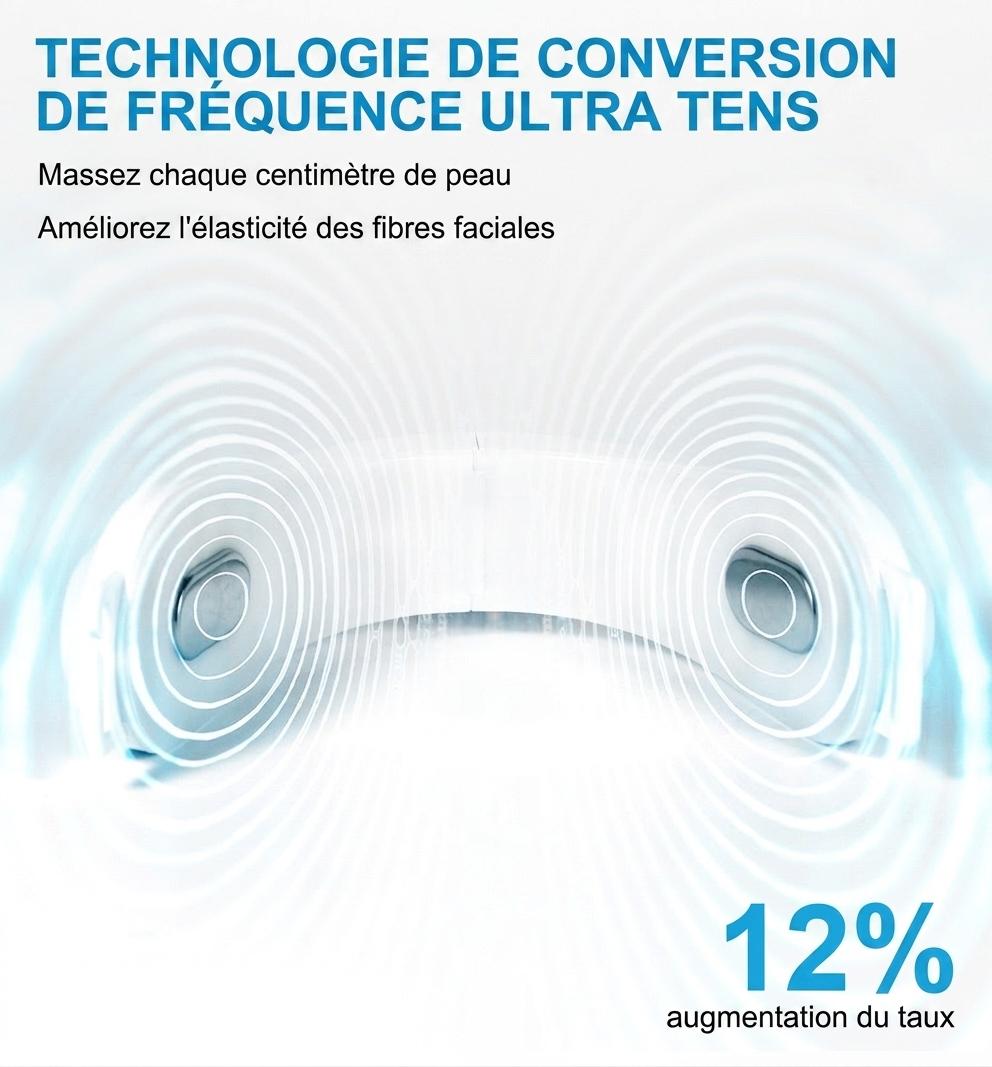 Appareil de massage facial à microcourant V-Face EMS - Dispositif de lifting du menton