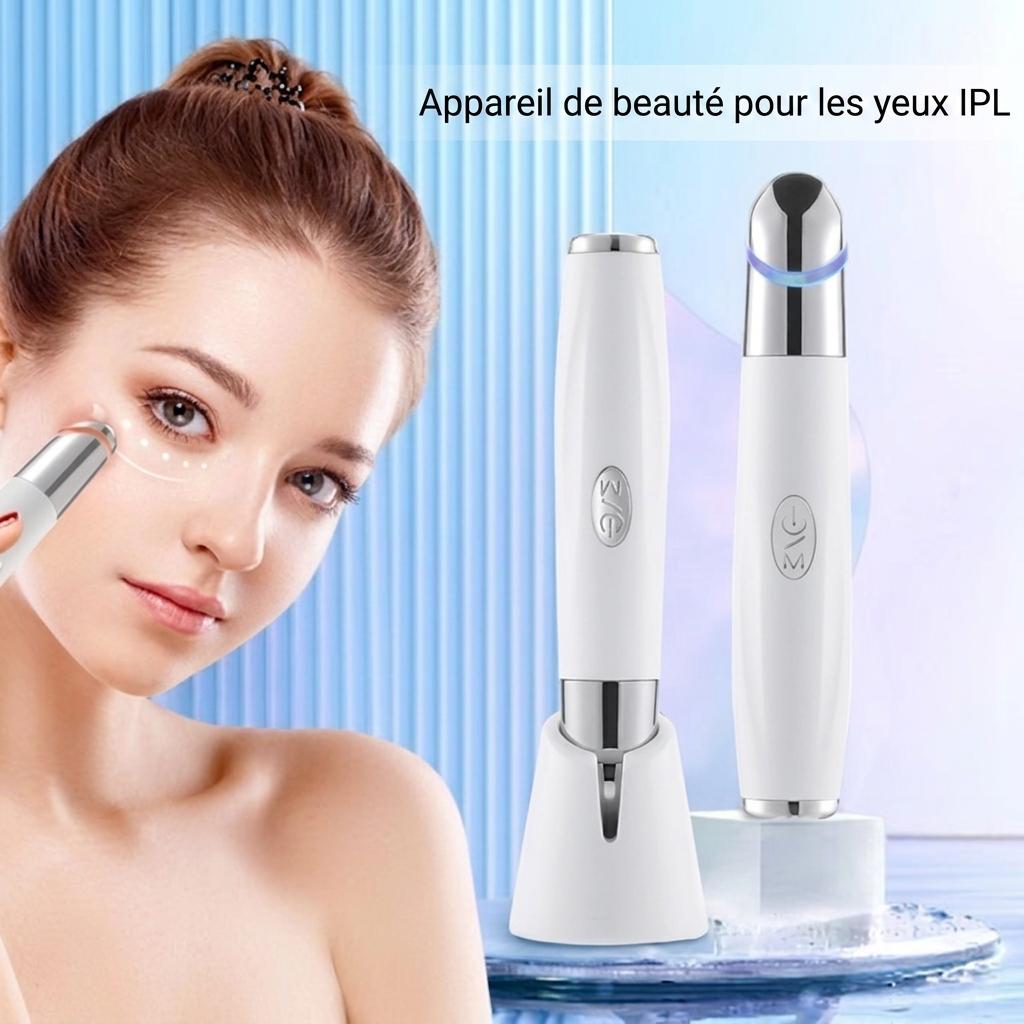 Appareil de beauté contour des yeux IPL : Fonctions chauffante et thérapie par LED