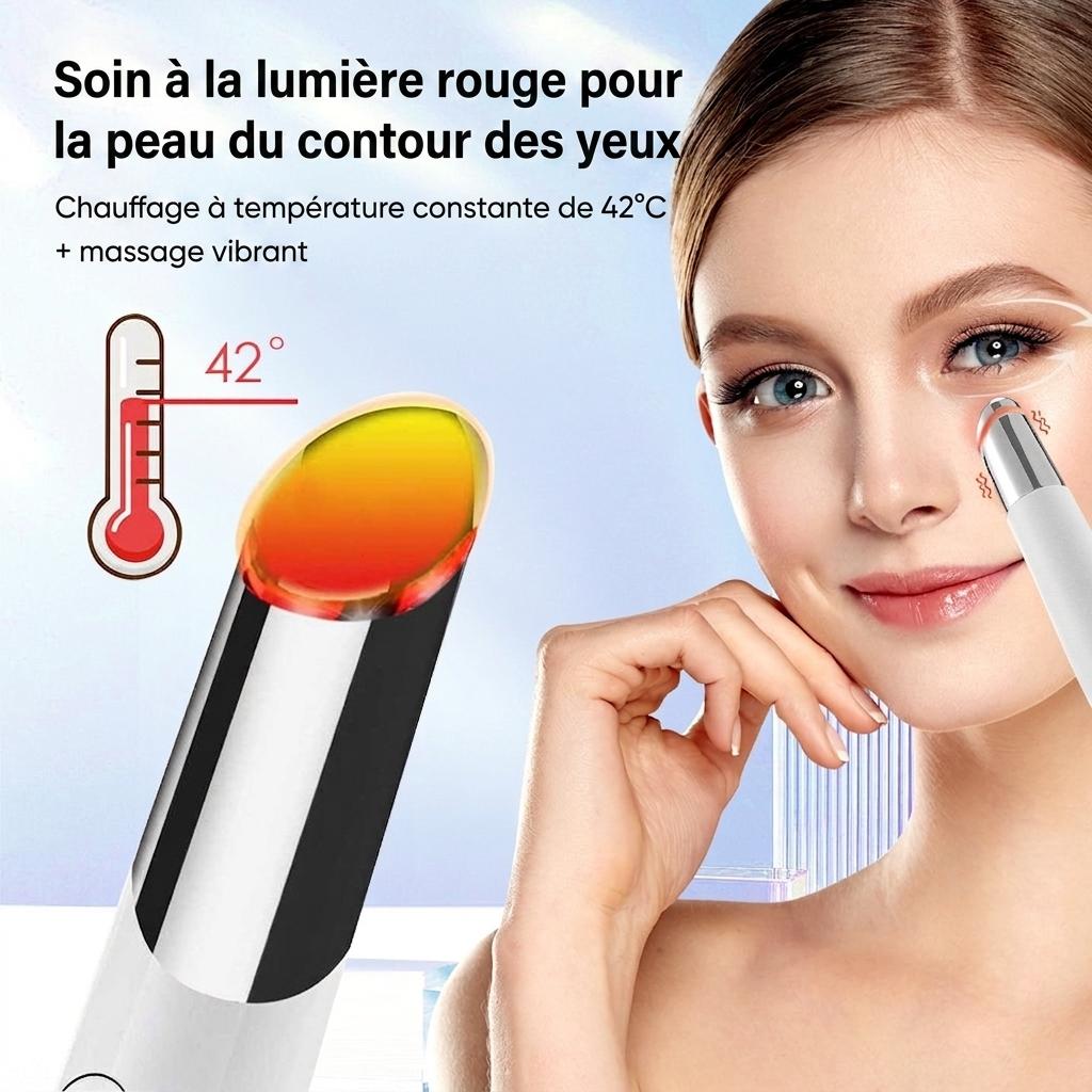 Appareil de beauté contour des yeux IPL : Fonctions chauffante et thérapie par LED