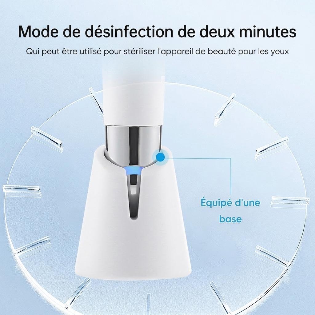 Appareil de beauté contour des yeux IPL : Fonctions chauffante et thérapie par LED