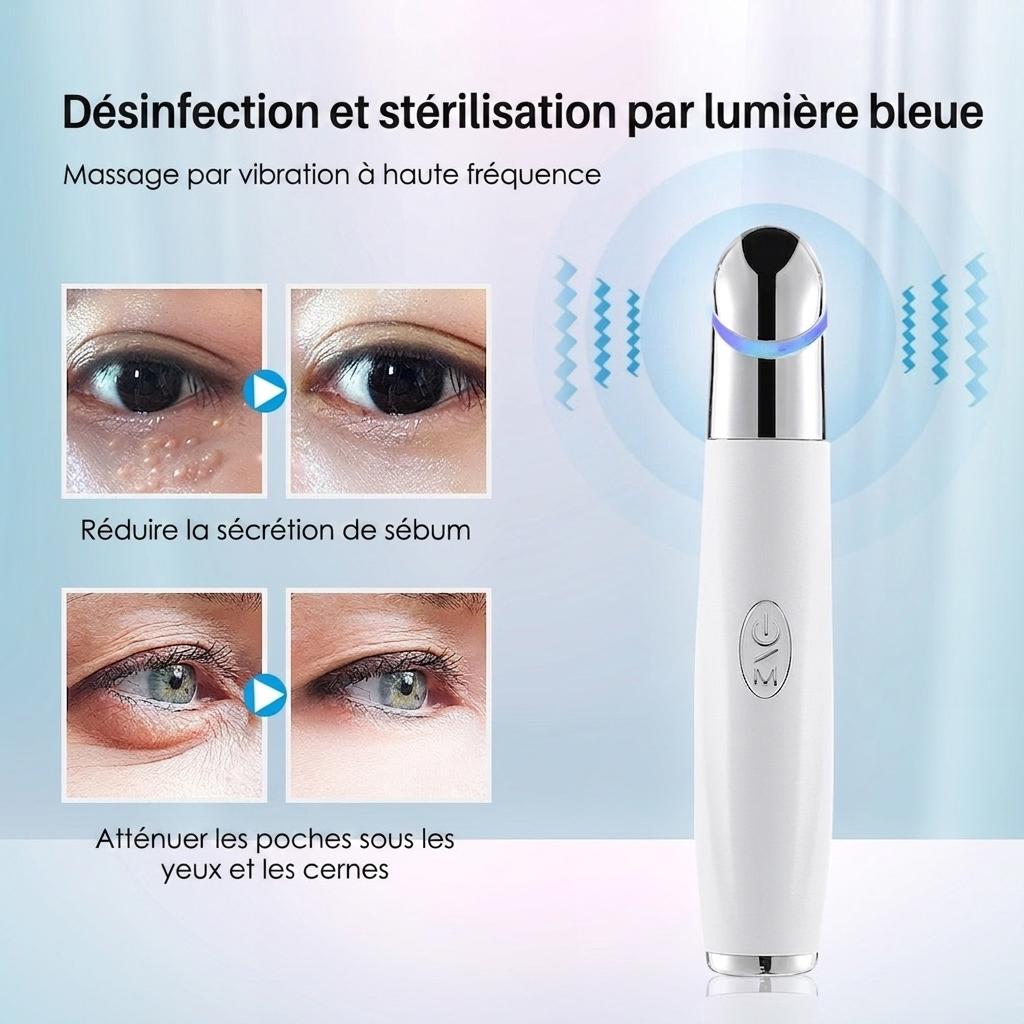 Appareil de beauté contour des yeux IPL : Fonctions chauffante et thérapie par LED