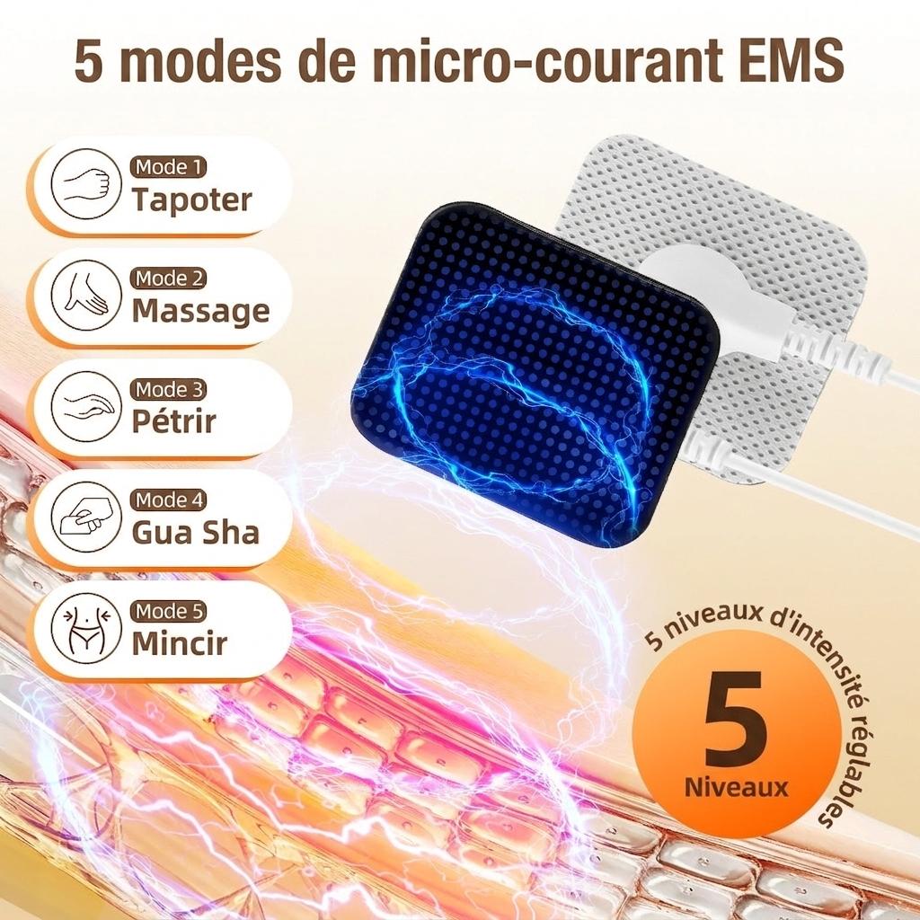 Appareil de remodelage corporel à ultrasons avec EMS et lumière infrarouge