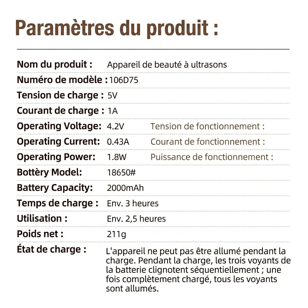 Appareil de remodelage corporel à ultrasons avec EMS et lumière infrarouge