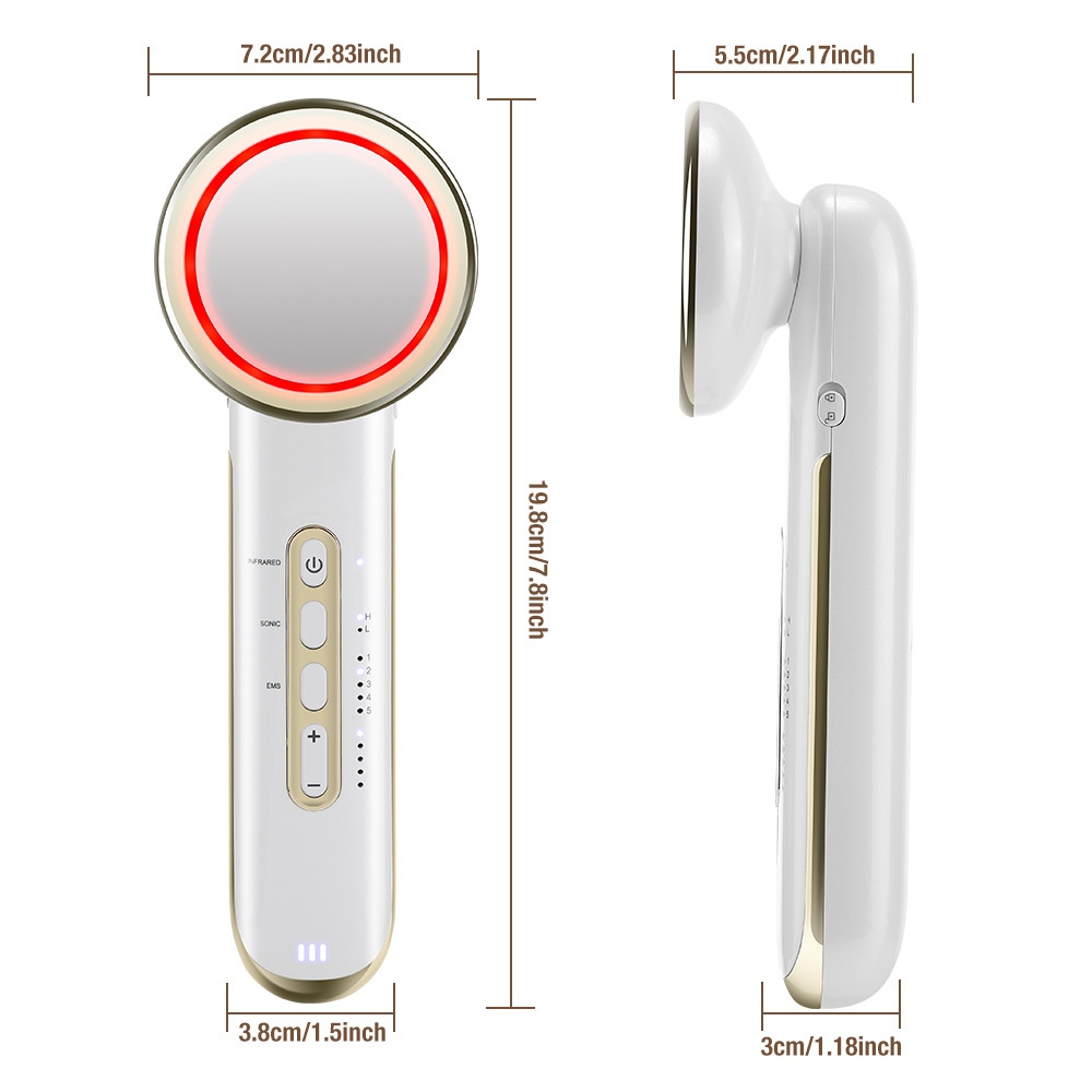 Ultrasoon apparaat voor lichaamscontouren met EMS en infrarood licht