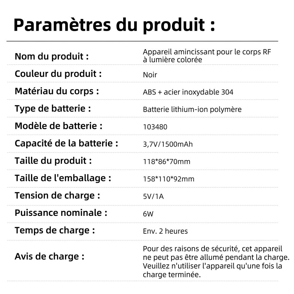 Appareil multifonctionnel RF EMS pour l'amincissement et le remodelage corporel