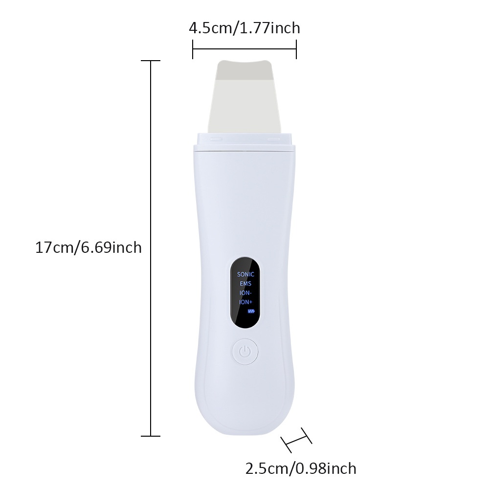 4-in-1 ultrasone huidscrubber - Diepe reiniging & lift