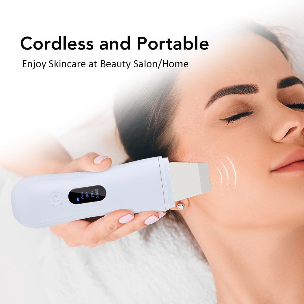 4-in-1 ultrasone huidscrubber - Diepe reiniging & lift