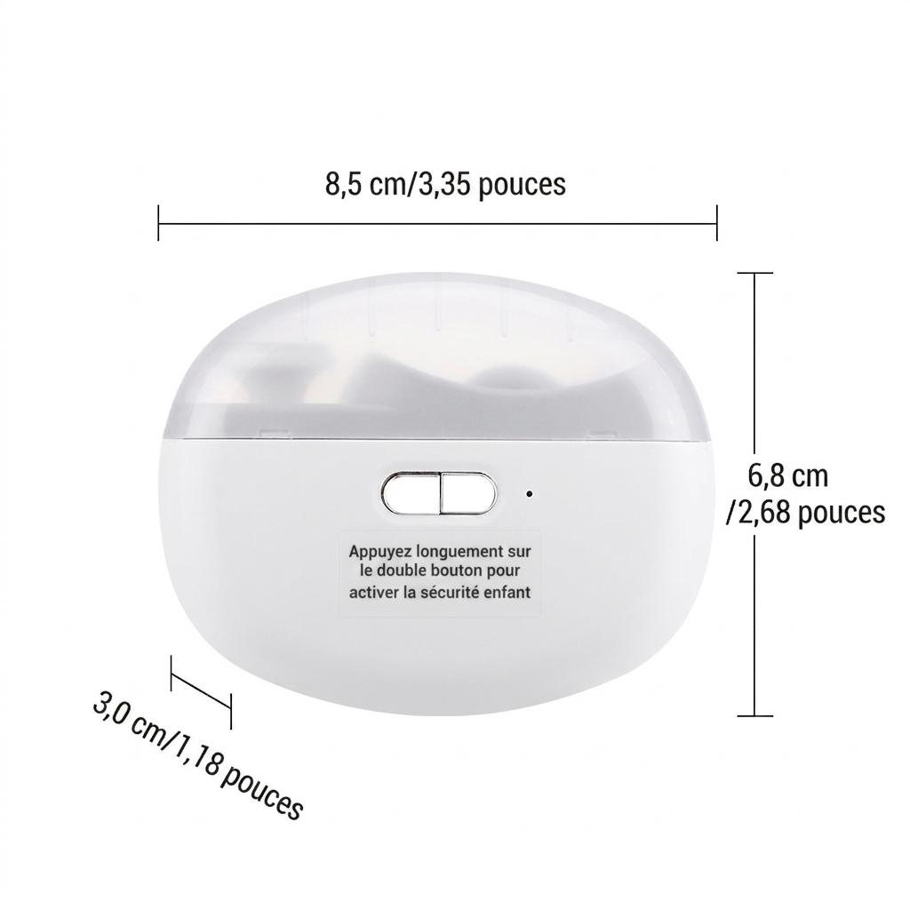 Coupe-ongles et polisseuse électrique multifonction