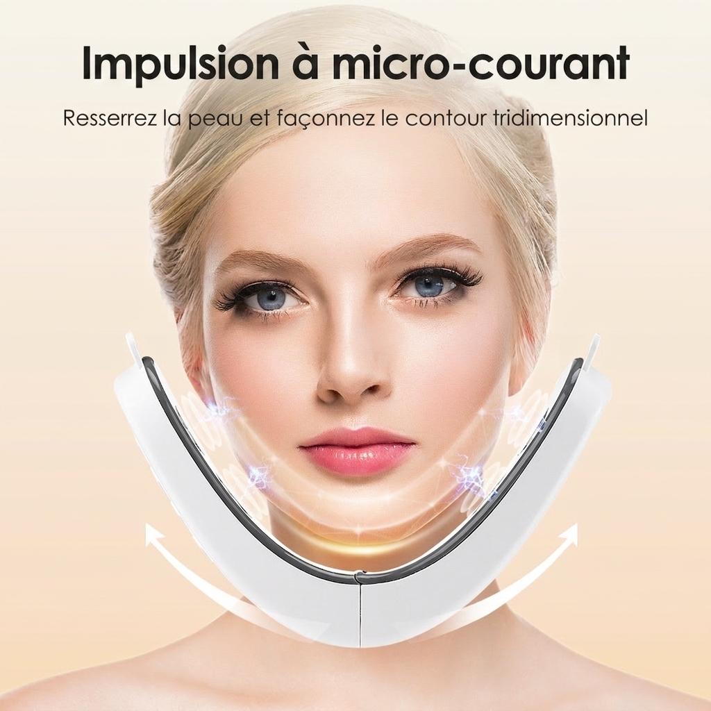 Appareil de massage amincissant V-Face | Appareil de lifting du visage à micro-courant