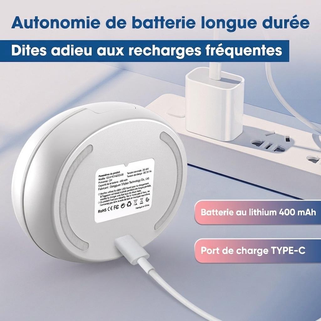 Appareil de massage facial et oculaire 2 en 1 par luminothérapie rouge - Dispositif à micro-courant