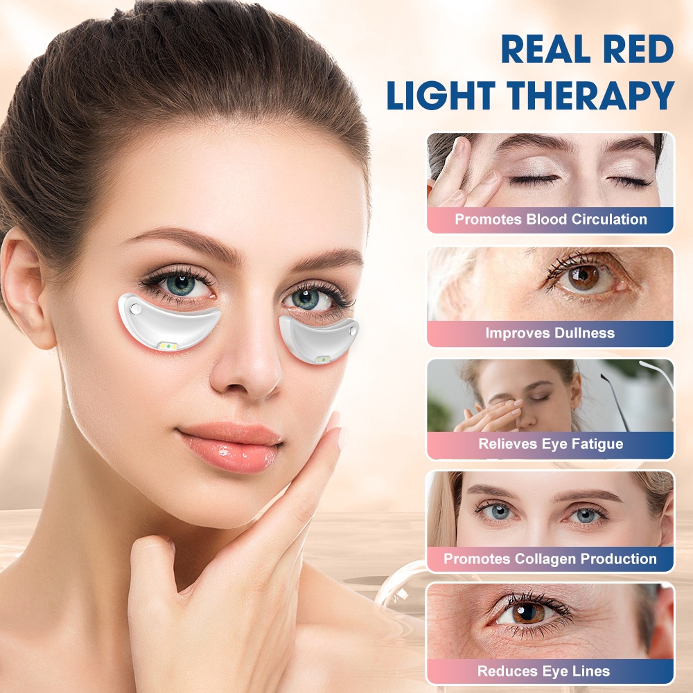Roodlichttherapie 2-in-1 gezichts- en oogmassageapparaat - Microstroomapparaat