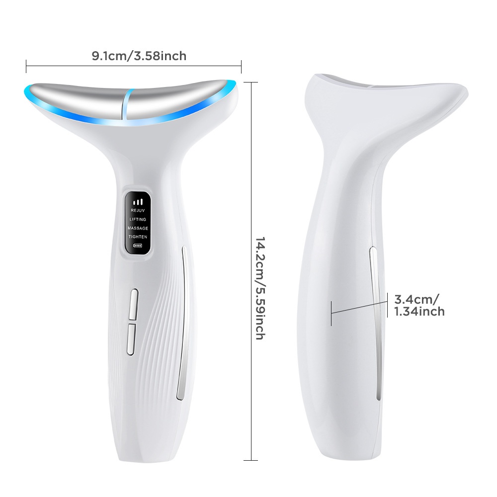 Nek- en gezichtsverzorgingsapparaat - LED-lichttherapiemassager