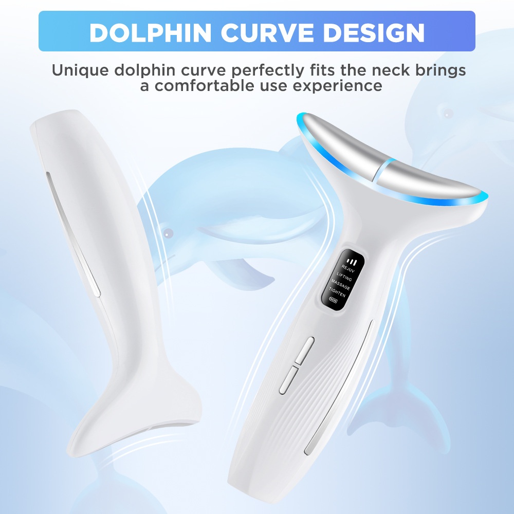 Nek- en gezichtsverzorgingsapparaat - LED-lichttherapiemassager