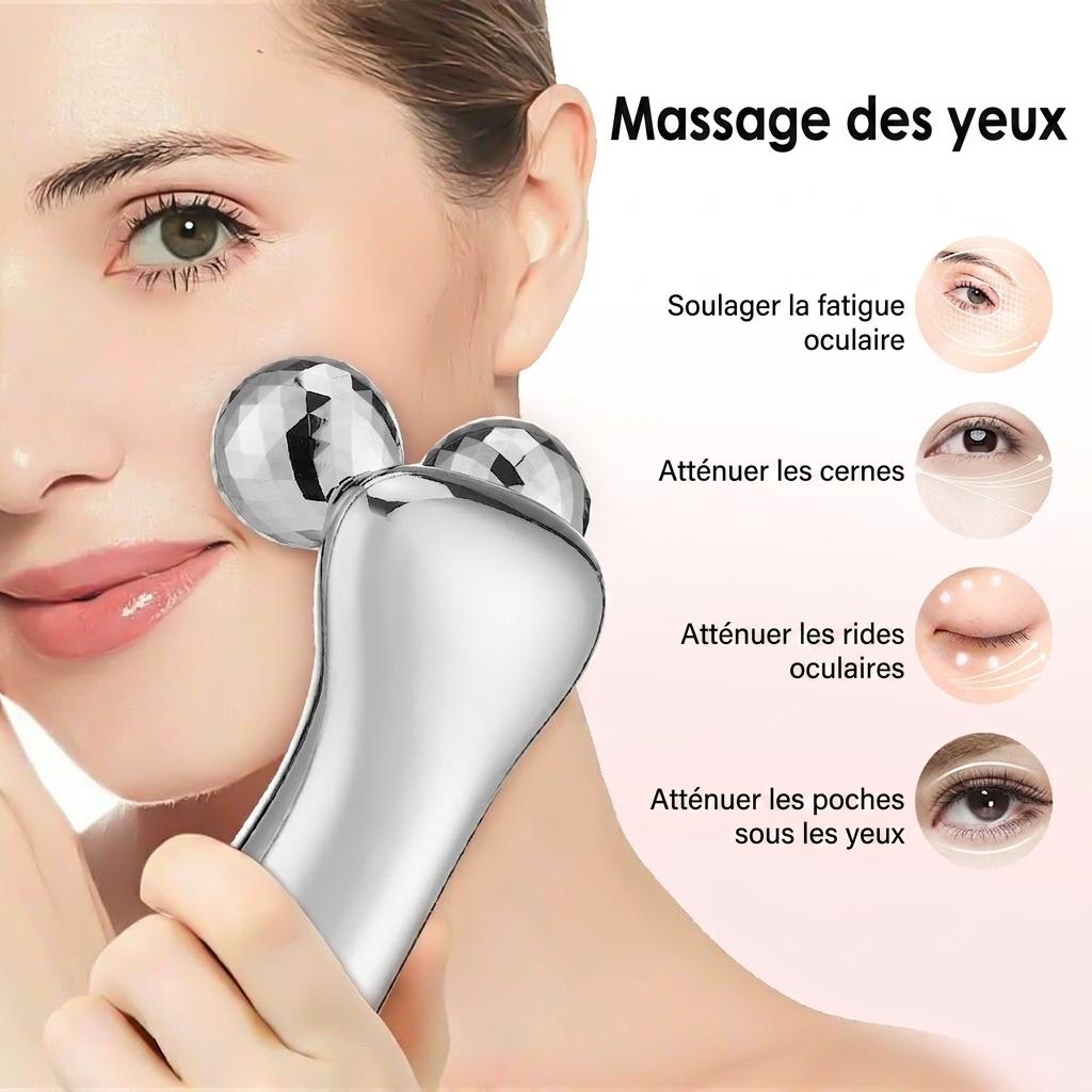 Appareil de massage facial à microcourant 4D | Soin anti-âge et raffermissant