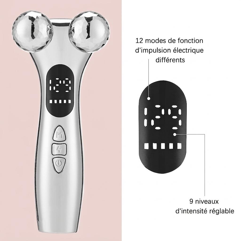 Appareil de massage facial à microcourant 4D | Soin anti-âge et raffermissant