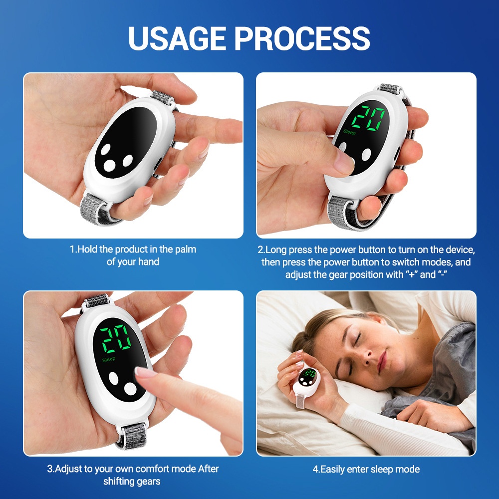 Dispositivo de asistencia para dormir con microcorriente EMS - Masajeador para aliviar el estrés