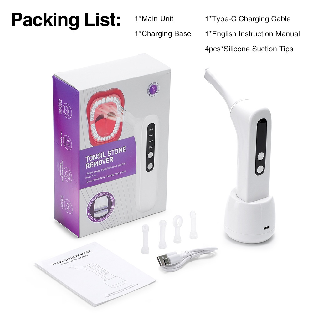 Tonsil Stone Remover with LED Light & Suction