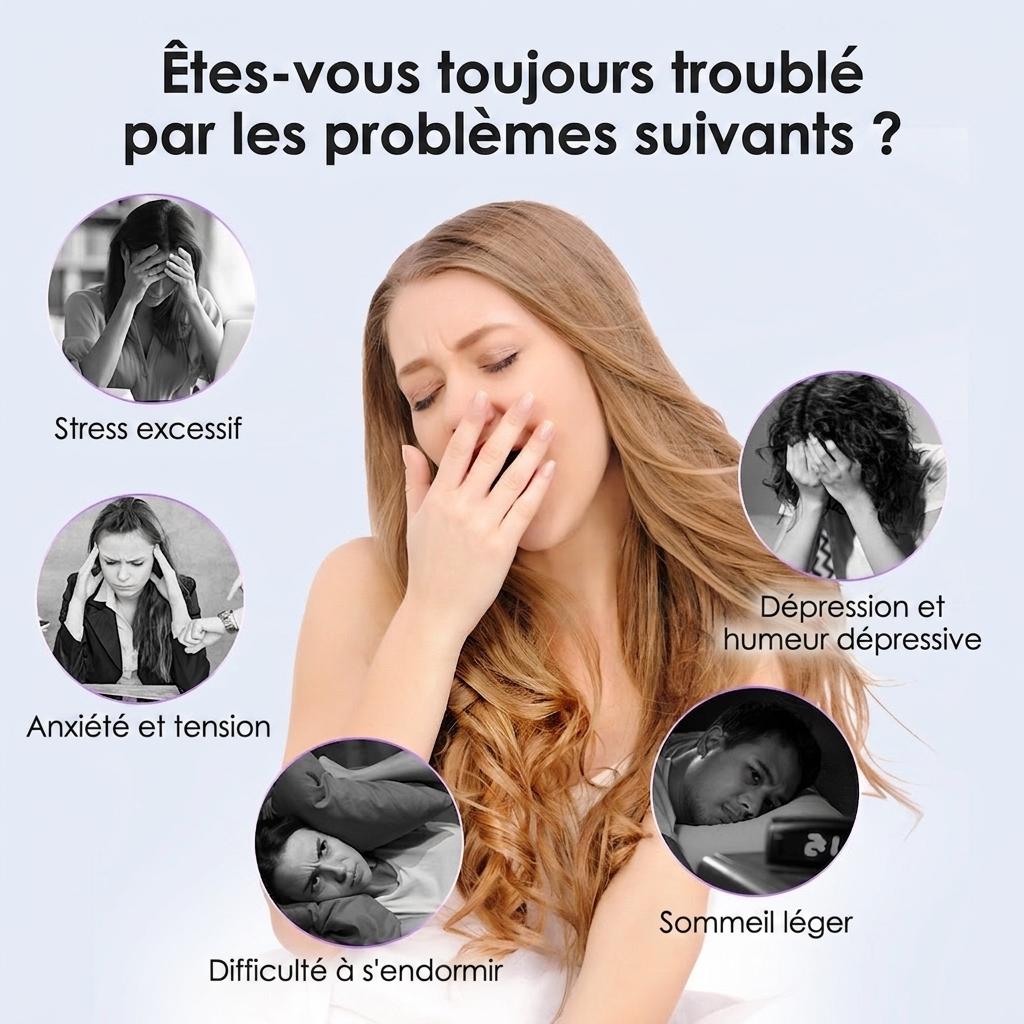 Dispositif d'aide au sommeil | Stimulateur d'impulsions CES pour l'insomnie et le stress