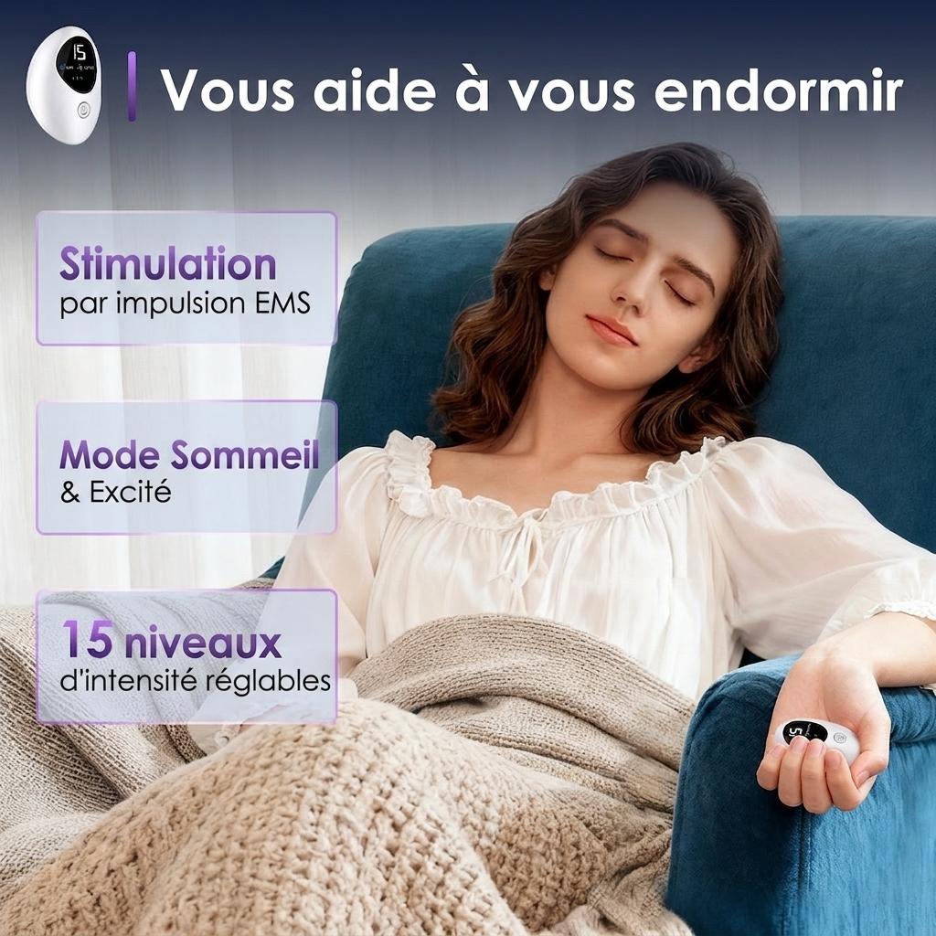 Dispositif d'aide au sommeil | Stimulateur d'impulsions CES pour l'insomnie et le stress
