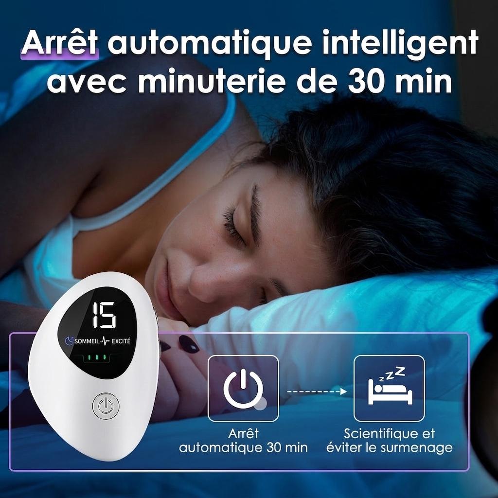 Dispositif d'aide au sommeil | Stimulateur d'impulsions CES pour l'insomnie et le stress