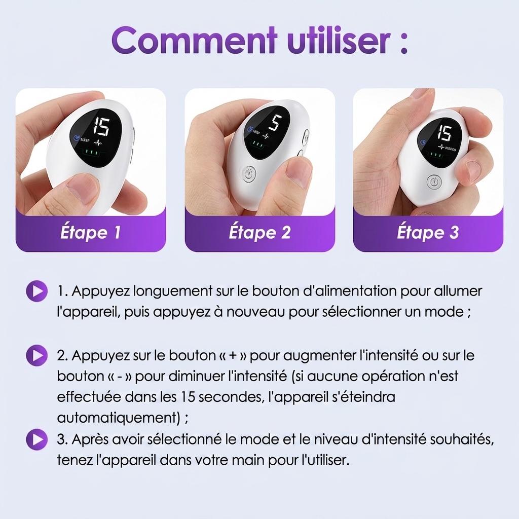 Dispositif d'aide au sommeil | Stimulateur d'impulsions CES pour l'insomnie et le stress