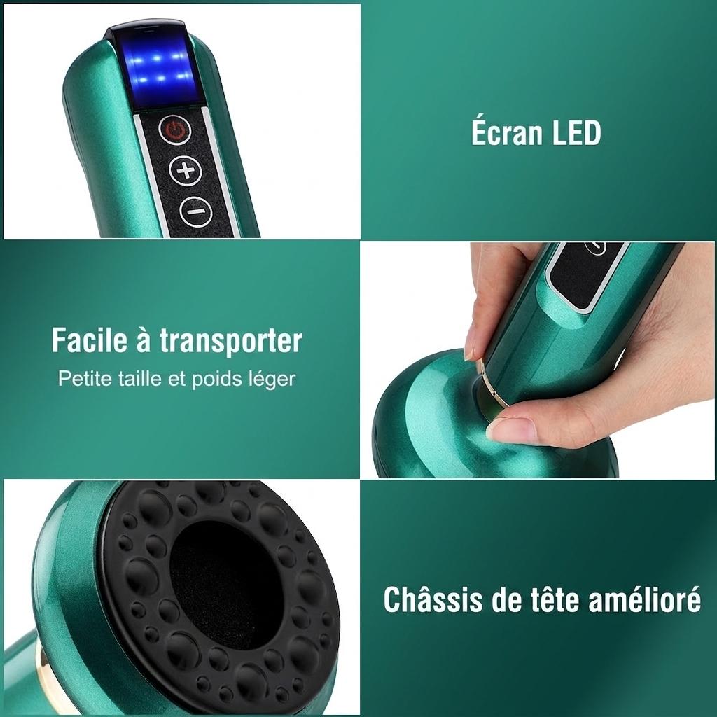 Appareil de massage par ventouses intelligent avec thérapie par la chaleur et le grattage