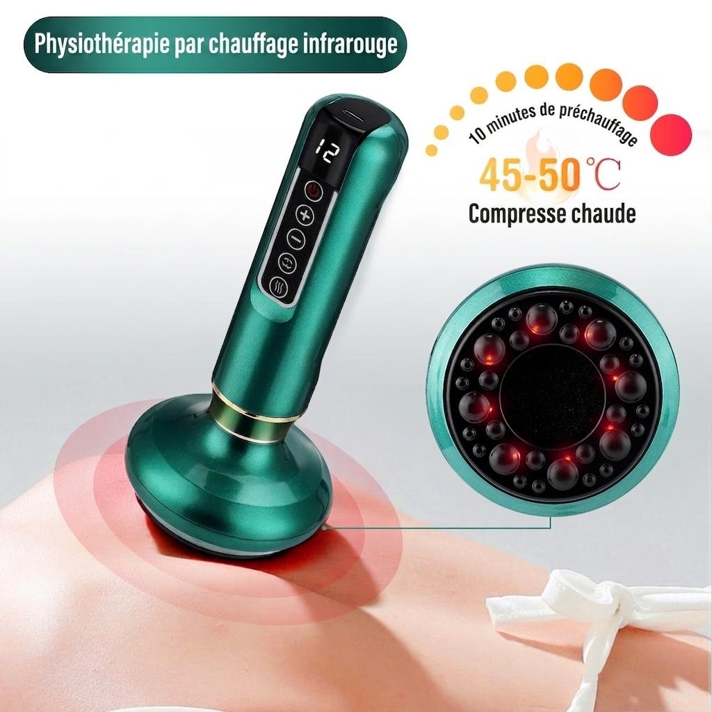 Appareil de massage par ventouses intelligent avec thérapie par la chaleur et le grattage