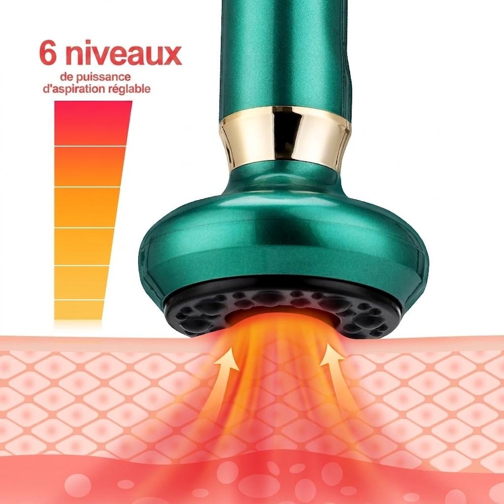 Appareil de massage par ventouses intelligent avec thérapie par la chaleur et le grattage