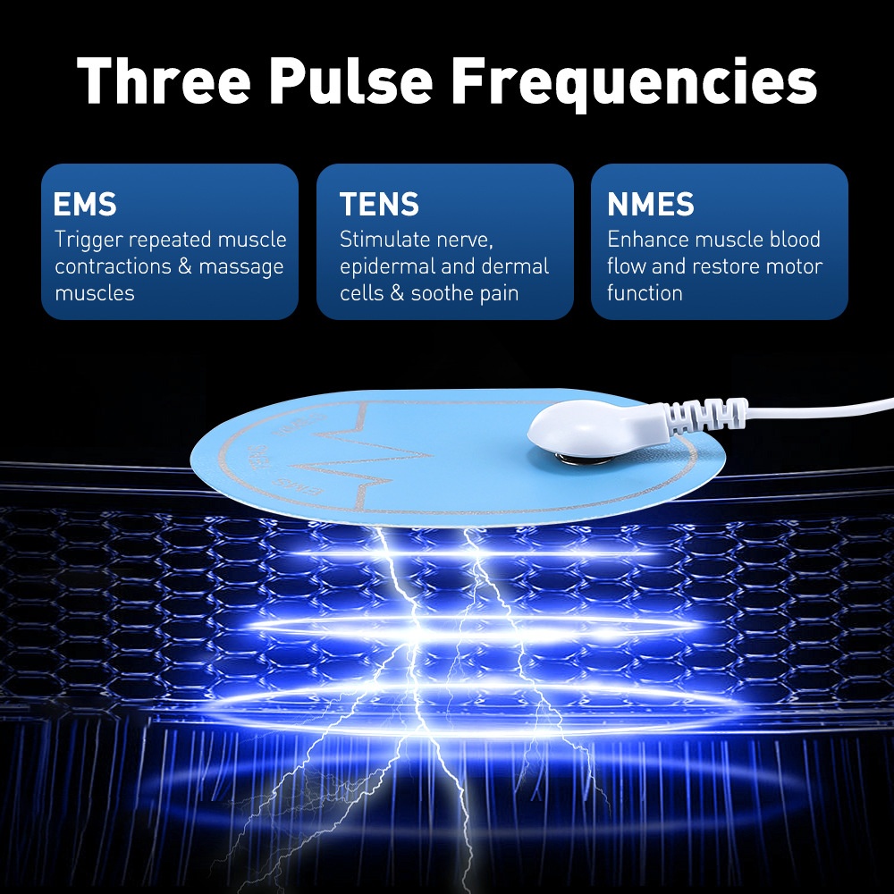 TENS EMS NMES Muscle Stimulator - Pain Relief & Massage Device