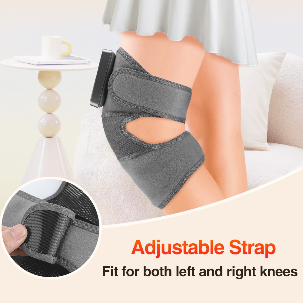 Smart Knee Heating Pad Massager - Cordless & Portable