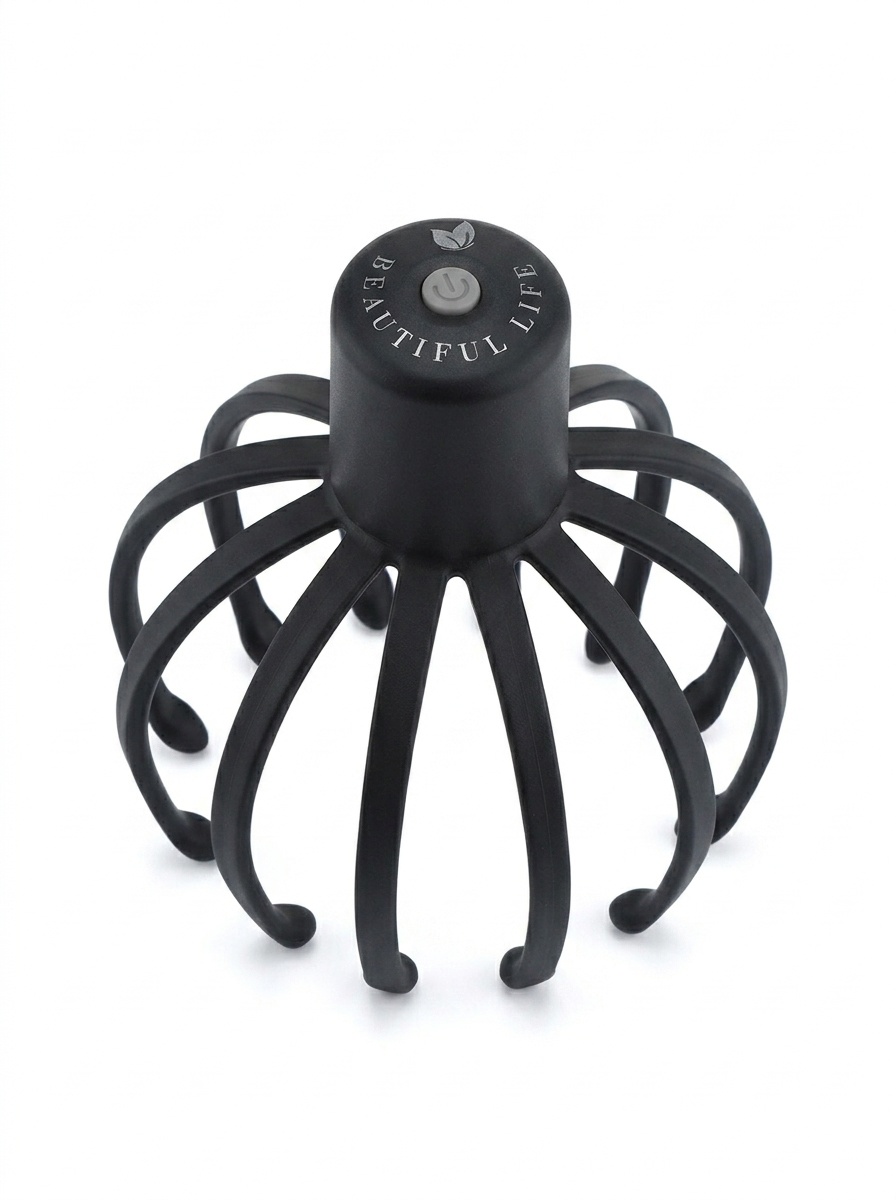 Appareil de massage électrique pour la tête - 12 bras 3D pour une relaxation profonde