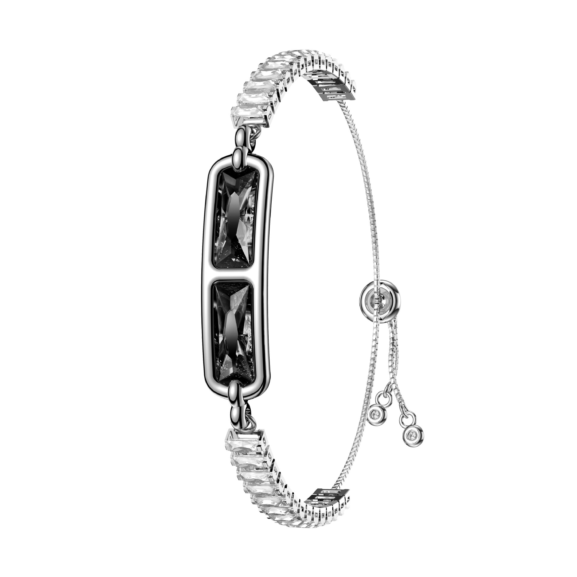 Elegante braccialetto intelligente per il monitoraggio dell'attività fisica e della salute.