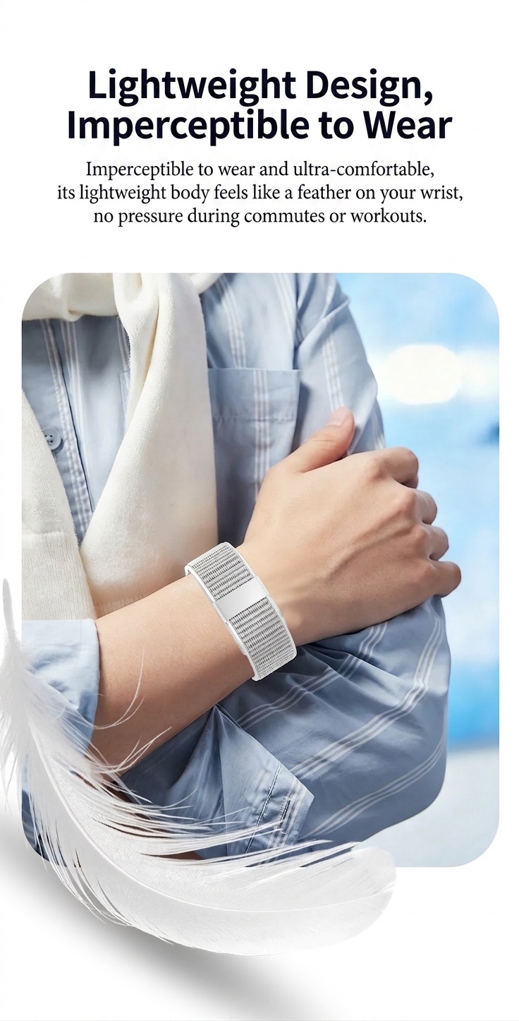 Braccialetto intelligente per il monitoraggio della salute, comodo e pratico | Monitoraggio della frequenza cardiaca, del sonno e della saturazione di ossigeno (SpO2)