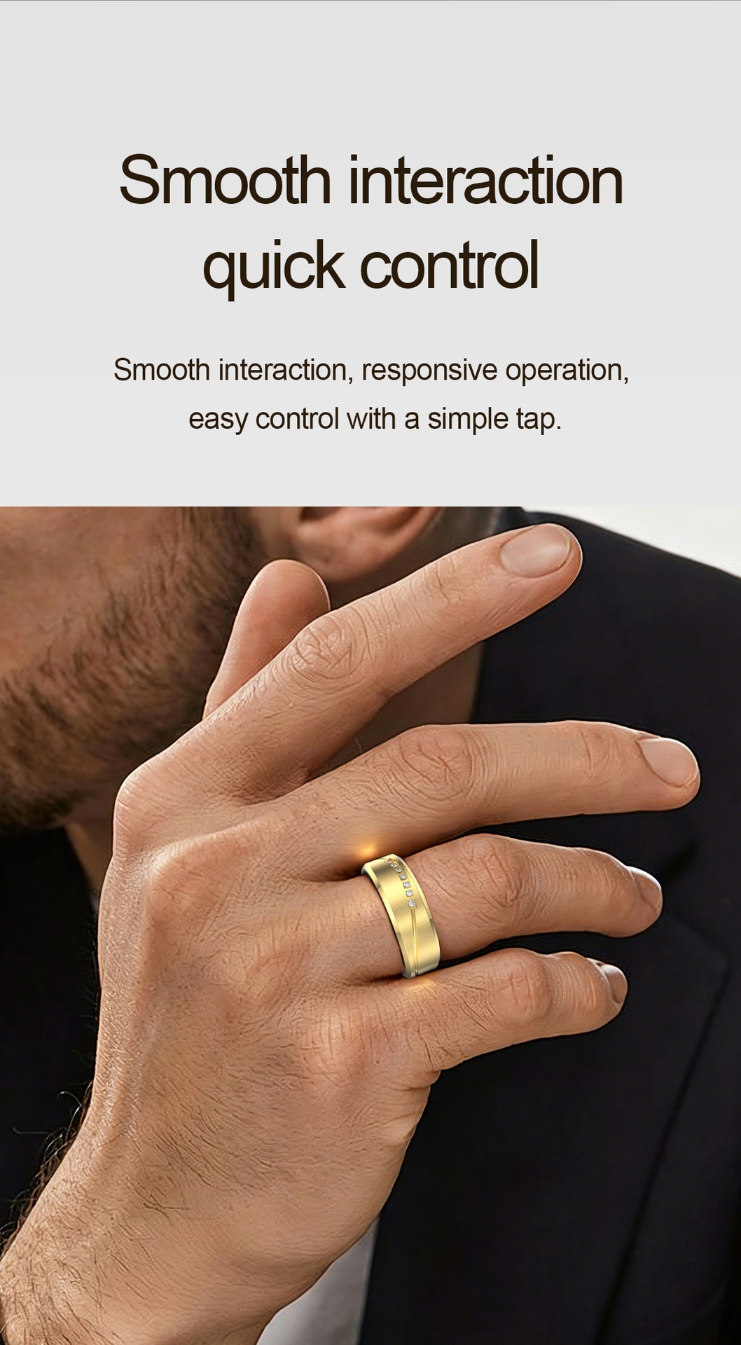 Anello intelligente con vibrazione AI: tracker per la salute con monitoraggio del sonno e della frequenza cardiaca