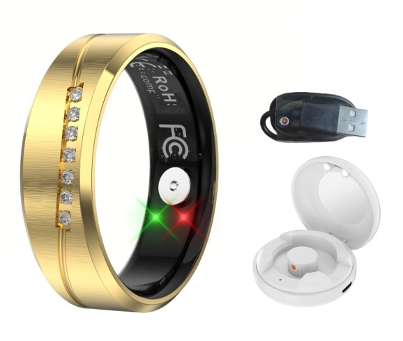 Anello intelligente con vibrazione AI: tracker per la salute con monitoraggio del sonno e della frequenza cardiaca