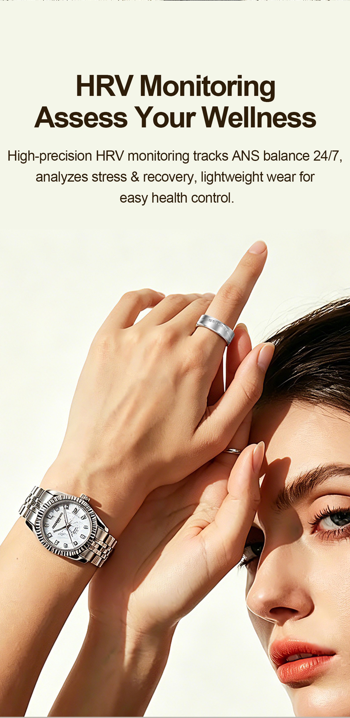 Anello intelligente con vibrazione AI: tracker per la salute con monitoraggio del sonno e della frequenza cardiaca