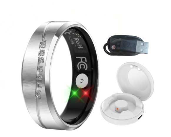 Anello intelligente con vibrazione AI: tracker per la salute con monitoraggio del sonno e della frequenza cardiaca