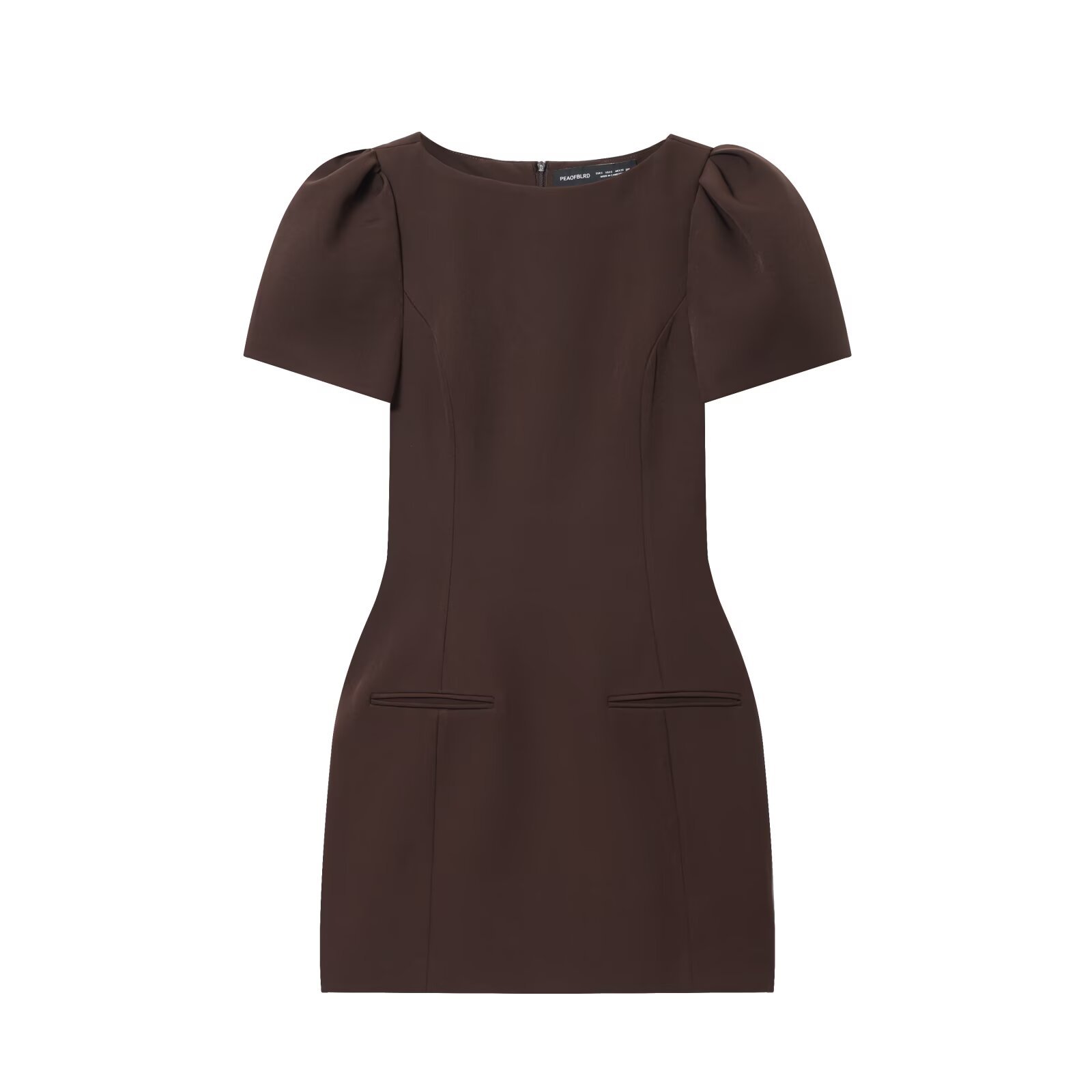 Minivestido con bolsillos fruncidos - Estilo europeo KUN-00027