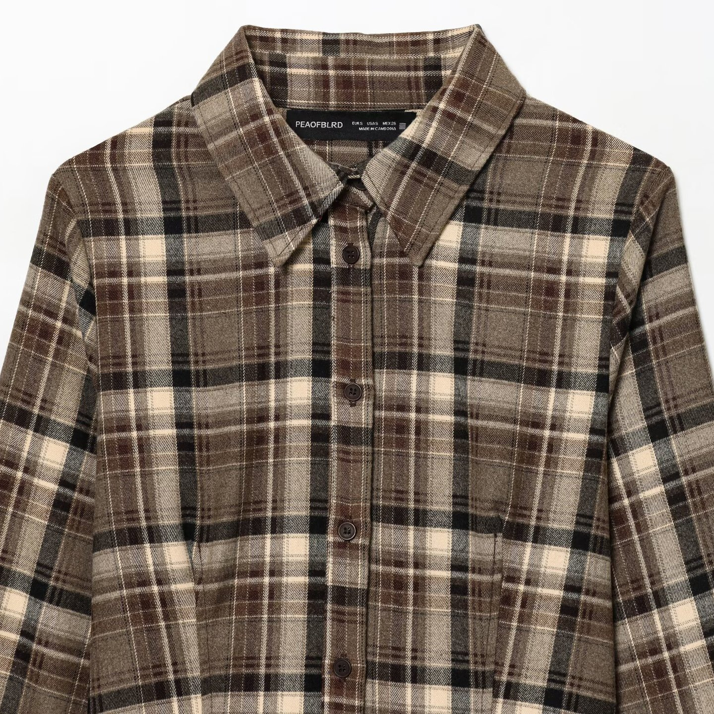 Plaid Shirt Slim Fit Original Fabric European Style KUN-00030