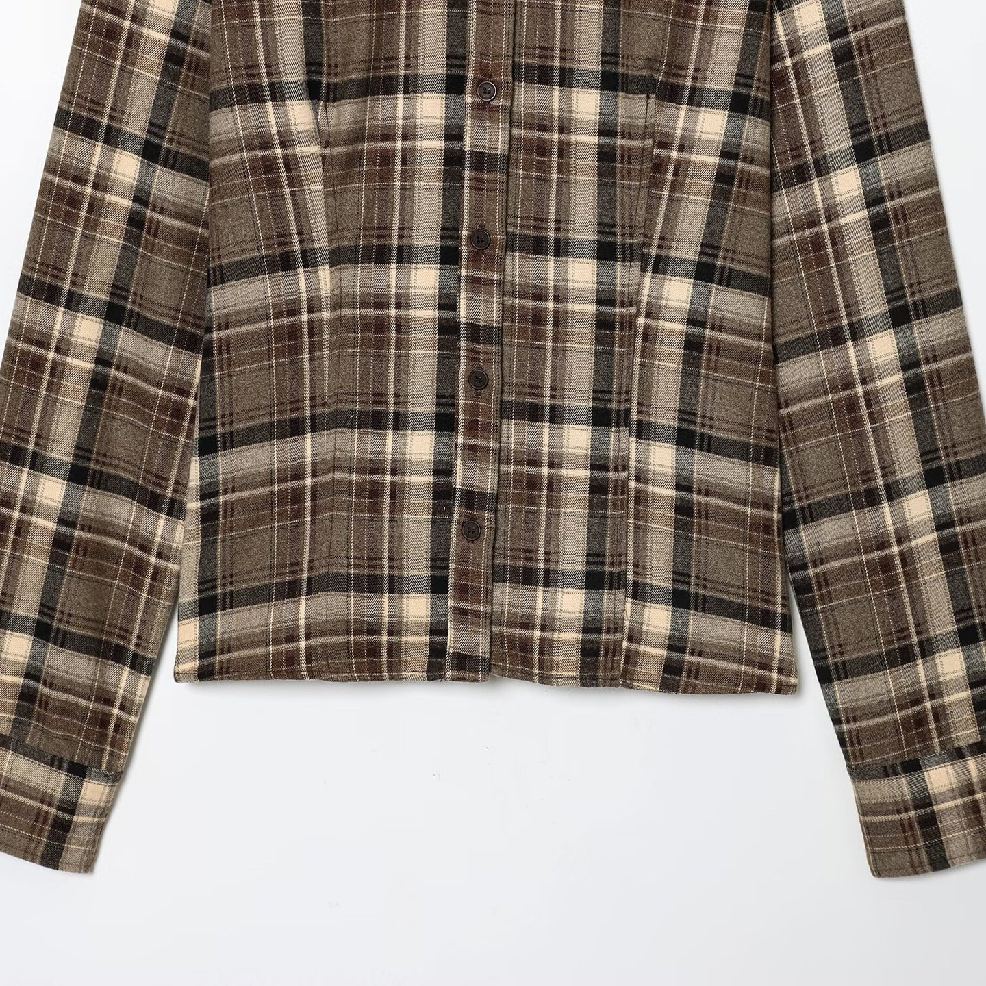 Plaid Shirt Slim Fit Original Fabric European Style KUN-00030