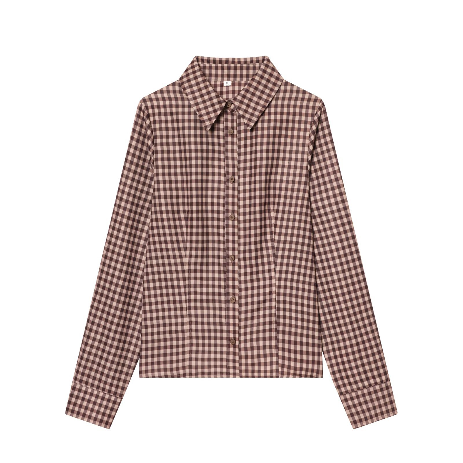 Plaid Shirt Slim Fit Original Fabric European Style KUN-00030