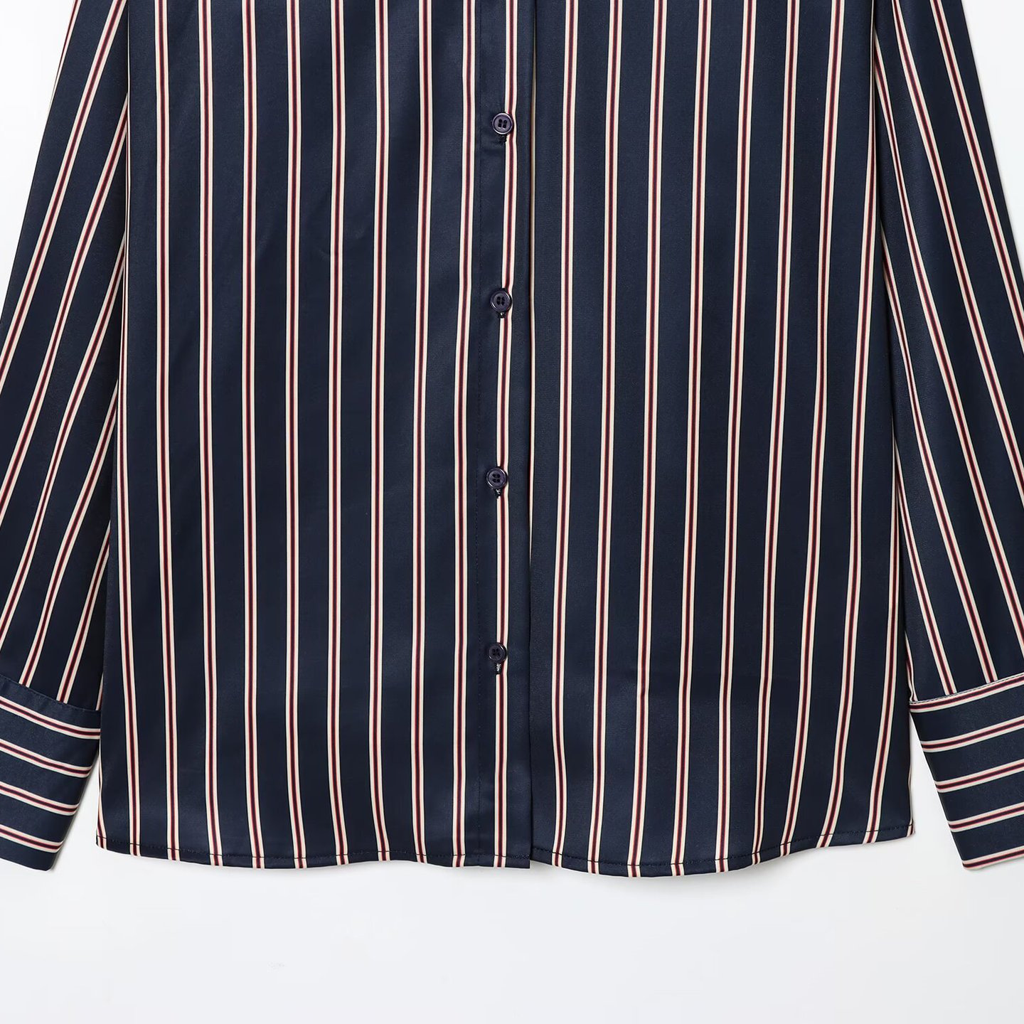 Gestreiftes Damen-Shirt, trendiges Modetop KUN-00029